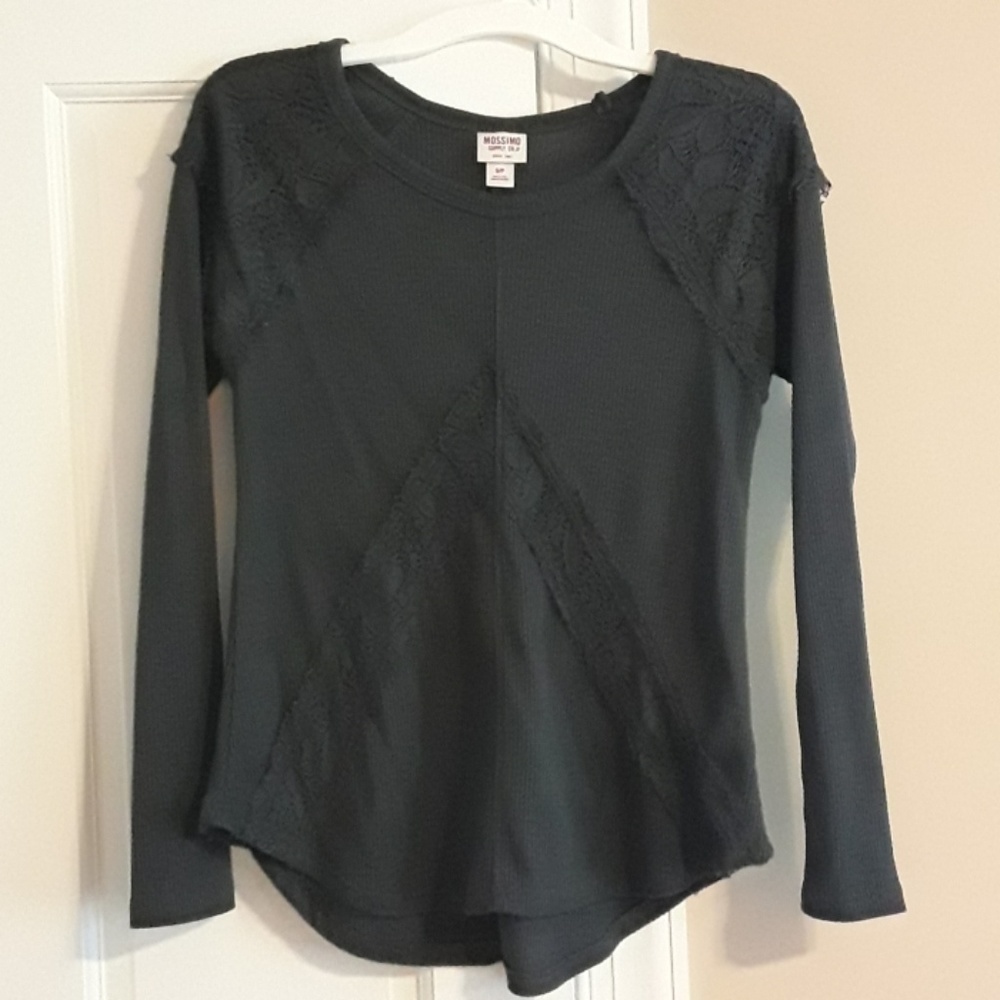 Grey Long Sleeve Top